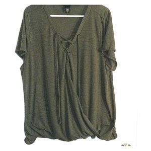 Wrap style shirt by Torrid